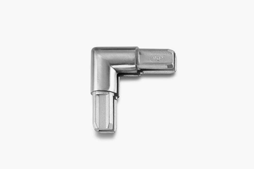 Corner connector LR 18, Stainless steel