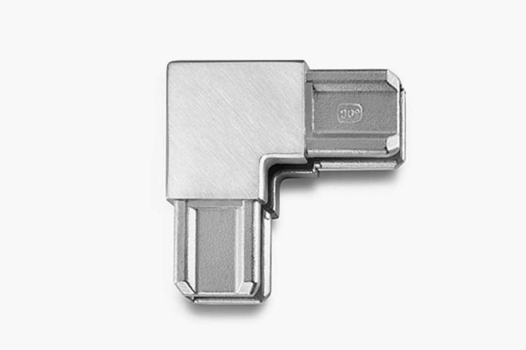 Corner connector LE 20x30, Stainless steel
