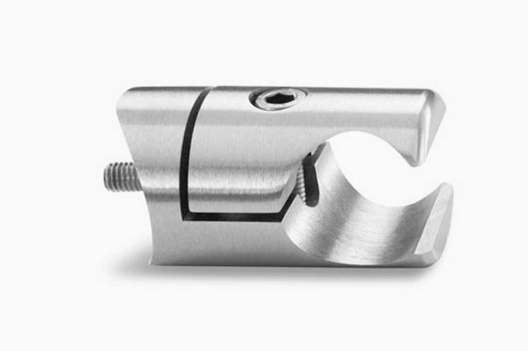Profile bracket LR 27 for tube 42,4 mm, Stainless steel