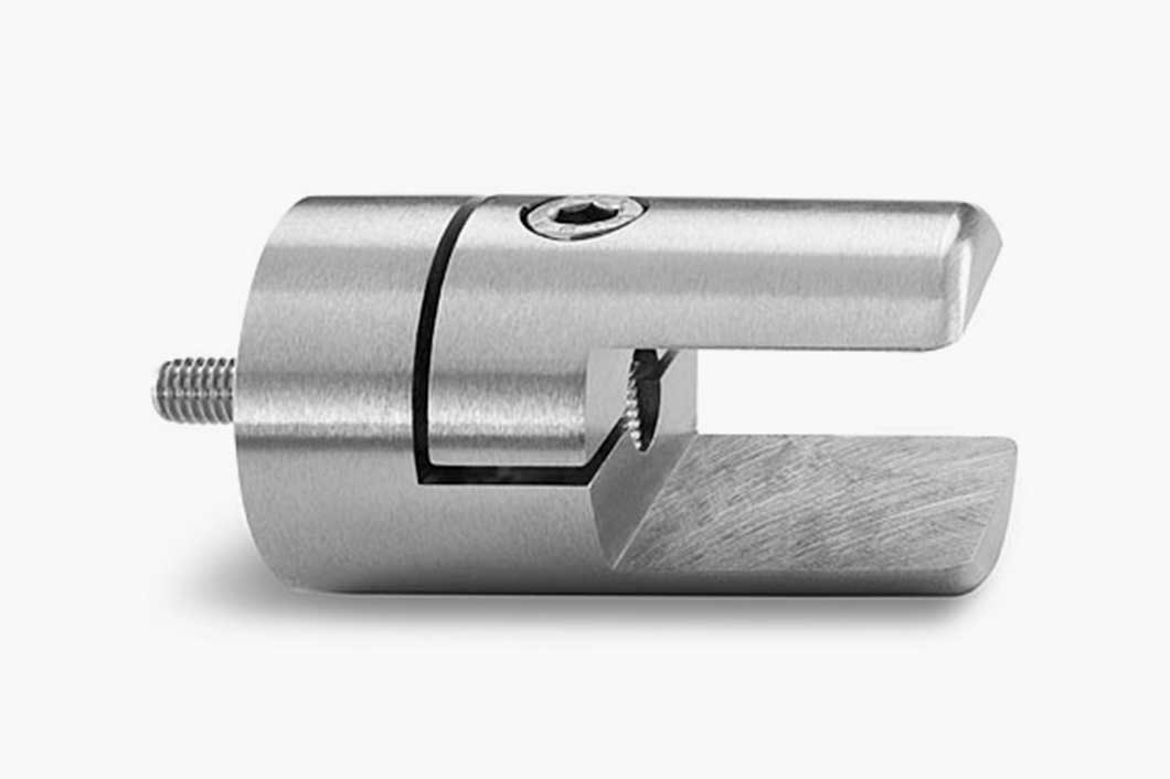 Profile bracket LE 20x30 for square tube, Stainless steel
