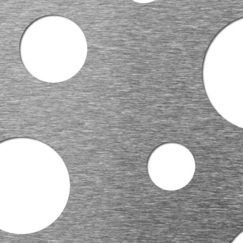 Aqua, Perforated sheet, Mild Steel, 2 x 1000 x 2000 mm - Image 1