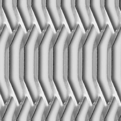 Armadillo 150x15x4, Expanded metal, Aluminium, 2 x 1000 x 2000 mm - Image 1