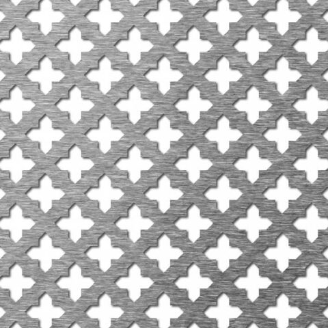 Cross 11, Perforated sheet, Brass, 1 x 1000 x 2000 mm - Image 1