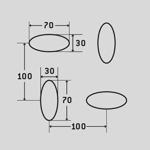 Ellipse EVH 30x70, Perforated sheet, Aluminium, 1 x 1000 x 2000 mm - Image 2