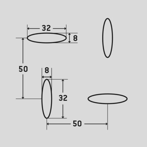 Ellipse EVH 8x32, Perforated sheet, Aluminium, 3 x 1250 x 2500 mm - Image 2