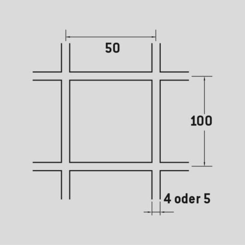 Welded mesh 50 x 100 mm, Mild Steel, 5 x 1250 x 2500 mm - Image 2