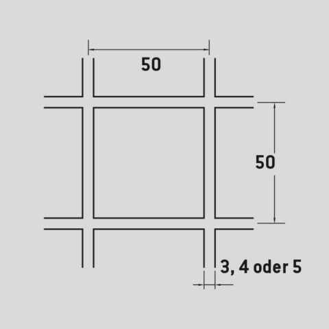 Welded mesh 50 x 50 mm, Mild Steel, 4 x 1250 x 2500 mm - Image 2