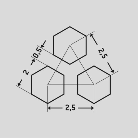 H2 T2,5, Perforated sheet, Mild Steel, 1 x 1000 x 2000 mm - Image 2