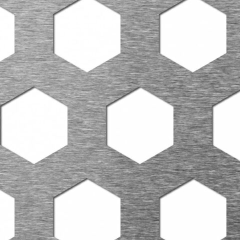 Honeycomb, Perforated sheet, Aluminium, 2 x 1000 x 2000 mm - Image 1