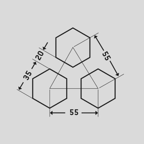Honeycomb, Perforated sheet, Aluminium, 2 x 1000 x 2000 mm - Image 2