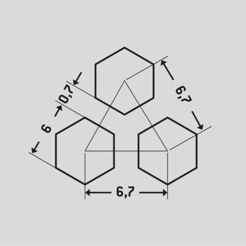 H6 T6,7, Perforated sheet, Mild Steel, 1 x 1000 x 2000 mm - Image 2
