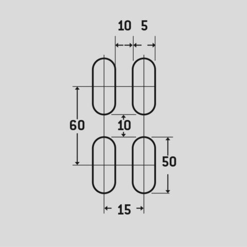 LR5x50 U15x60, Perforated sheet, Aluminium, 2 x 1500 x 3000 mm - Image 2