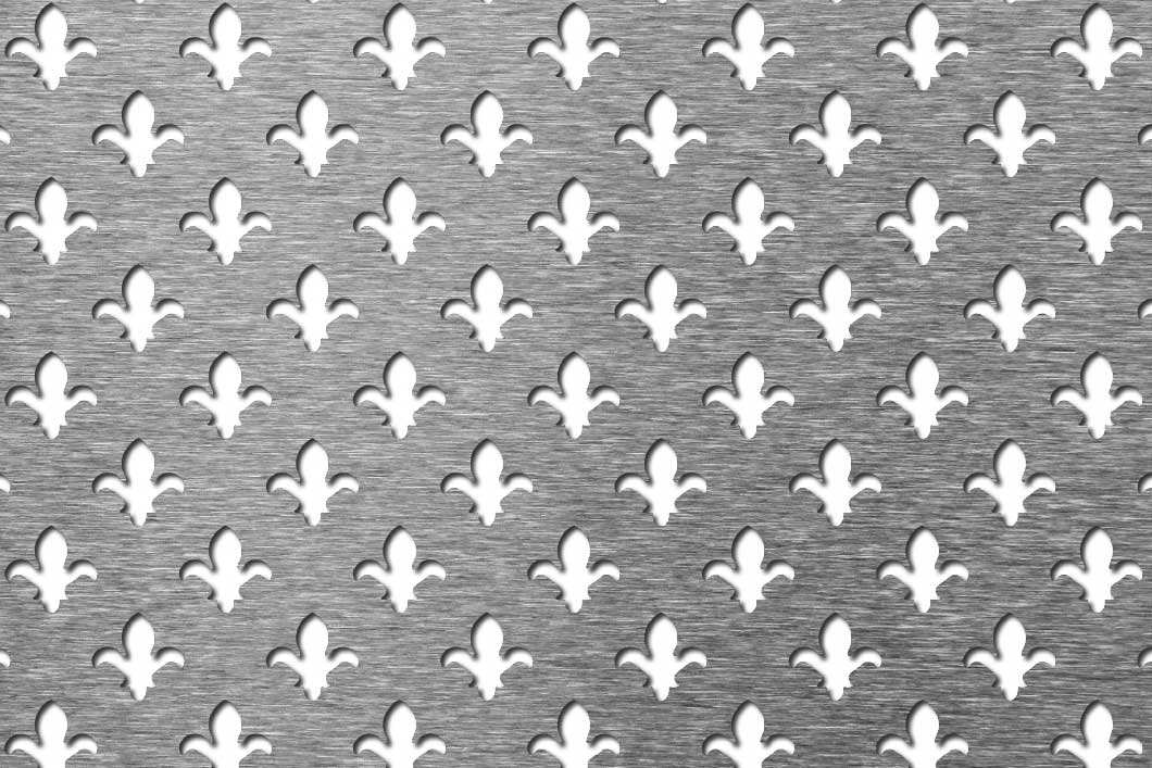 Lily 15, Perforated sheet, Aluminium, 1 x 1000 x 2000 mm