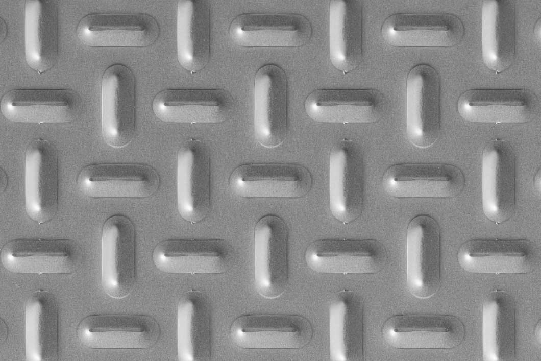 LR9x26 EM52x52, Textured sheet, Mild Steel, 2 x 1000 x 2000 mm