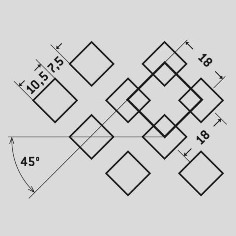 Mesh, Perforated sheet, Mild Steel, 1 x 1000 x 2000 mm - Image 2