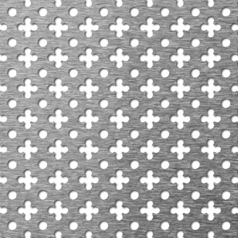 No. 156, Perforated sheet, Mild Steel, 1.5 x 1000 x 2000 mm - Image 1