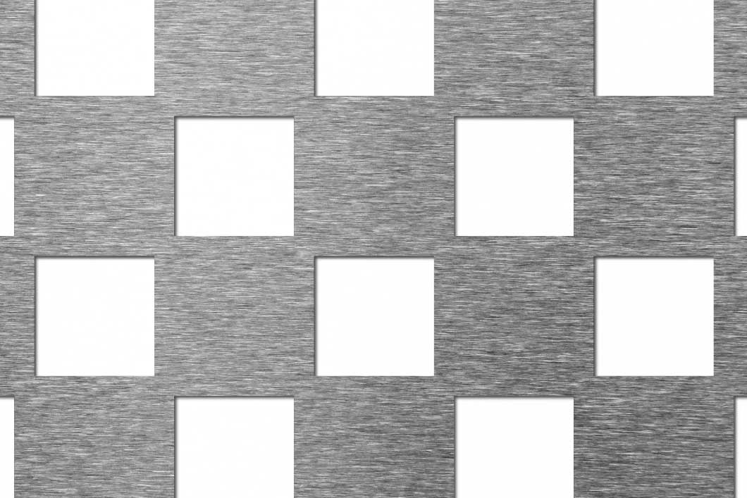 Chess 30, Perforated sheet, Aluminium, 2 x 1500 x 3000 mm