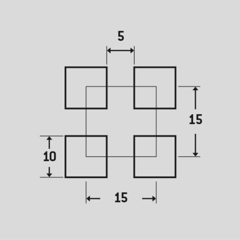 C10 U15, Perforated sheet, Mild Steel, 1 x 1000 x 2000 mm - Image 2