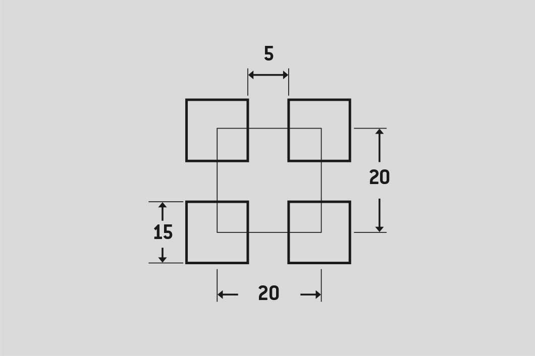C15 U20, Perforated sheet, Mild Steel, 1.5 x 1000 x 2000 mm