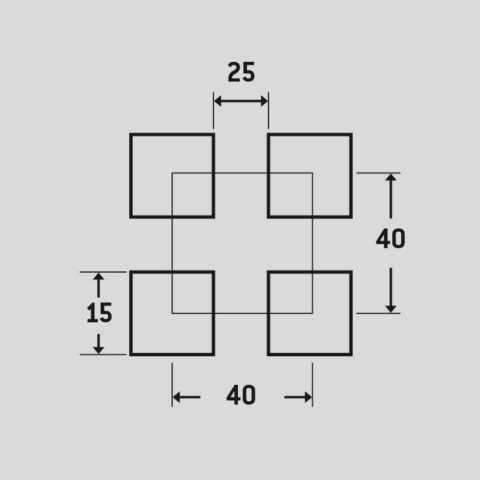 C15 U40, Perforated sheet, Aluminium, 2 x 1000 x 2000 mm - Image 2
