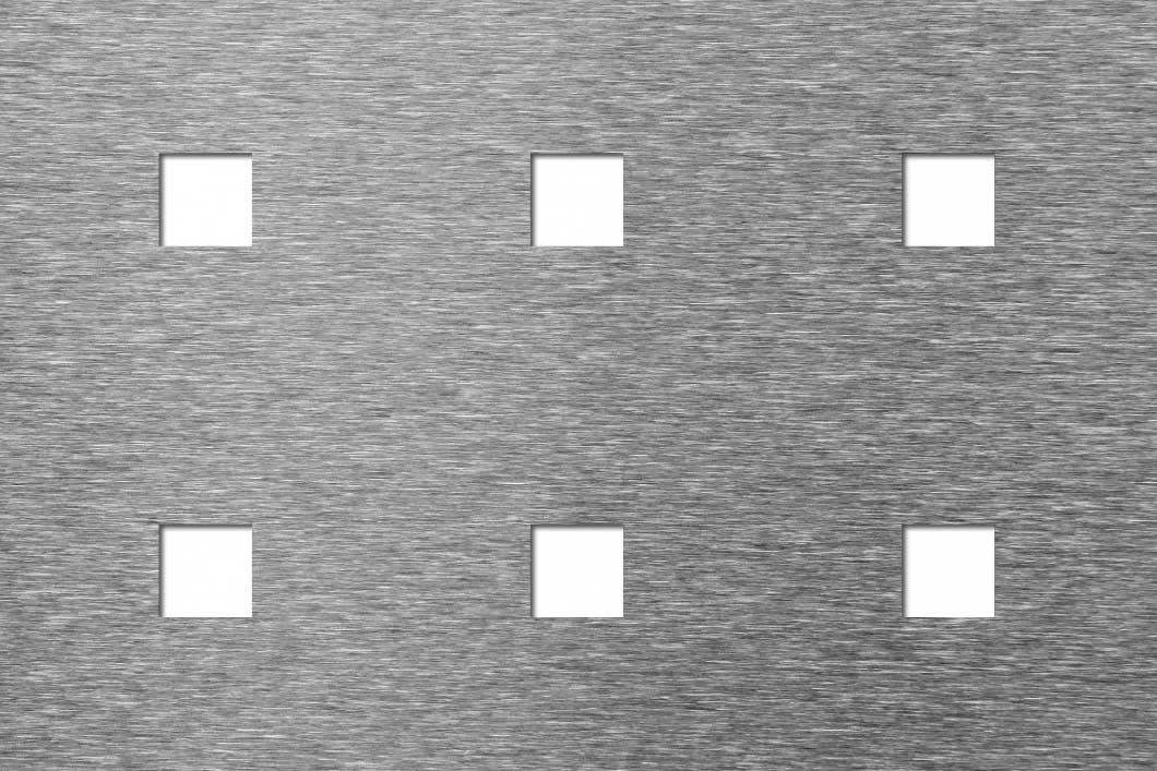 C15 U60, Perforated sheet, Aluminium, 2 x 1000 x 2000 mm