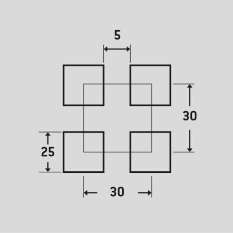 C25 U30, Perforated sheet, Mild Steel, 2 x 1250 x 2500 mm - Image 2