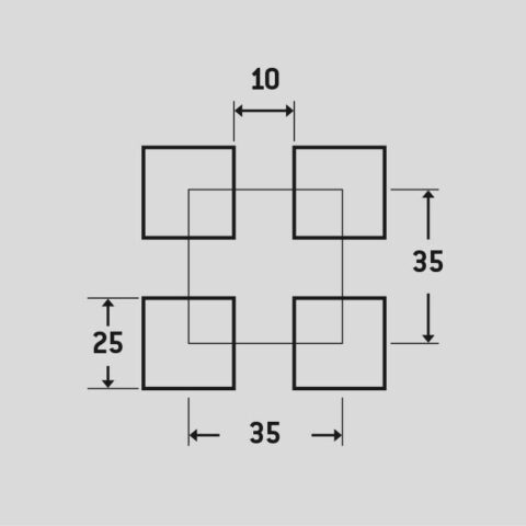C25 U35, Perforated sheet, Mild Steel, 2 x 1250 x 2500 mm - Image 2