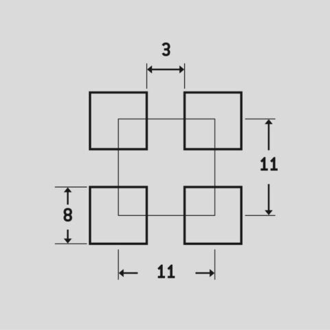 C8 U11, Perforated sheet, Mild Steel, 1.5 x 1000 x 2000 mm - Image 2