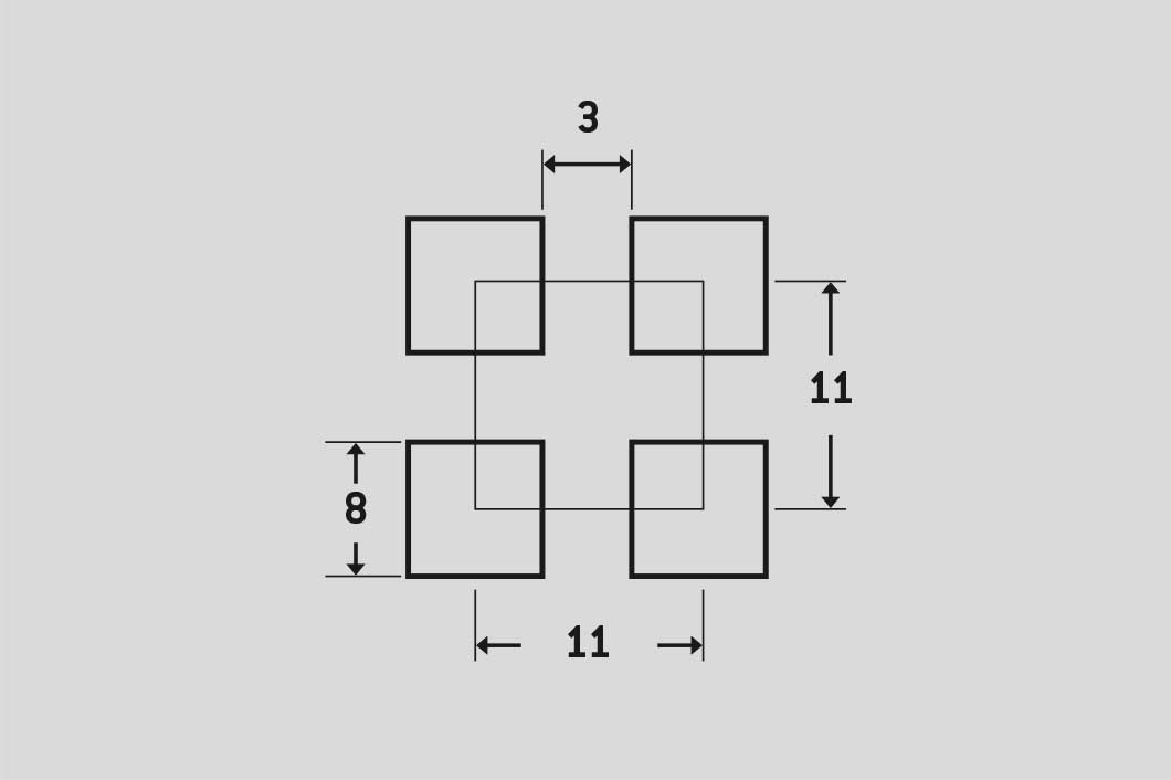 C8 U11, Perforated sheet, Mild Steel, 1.5 x 1000 x 2000 mm
