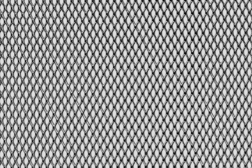 Rhomb 10x5x1, Expanded metal, Aluminium, 0.5 x 1000 x 2000 mm
