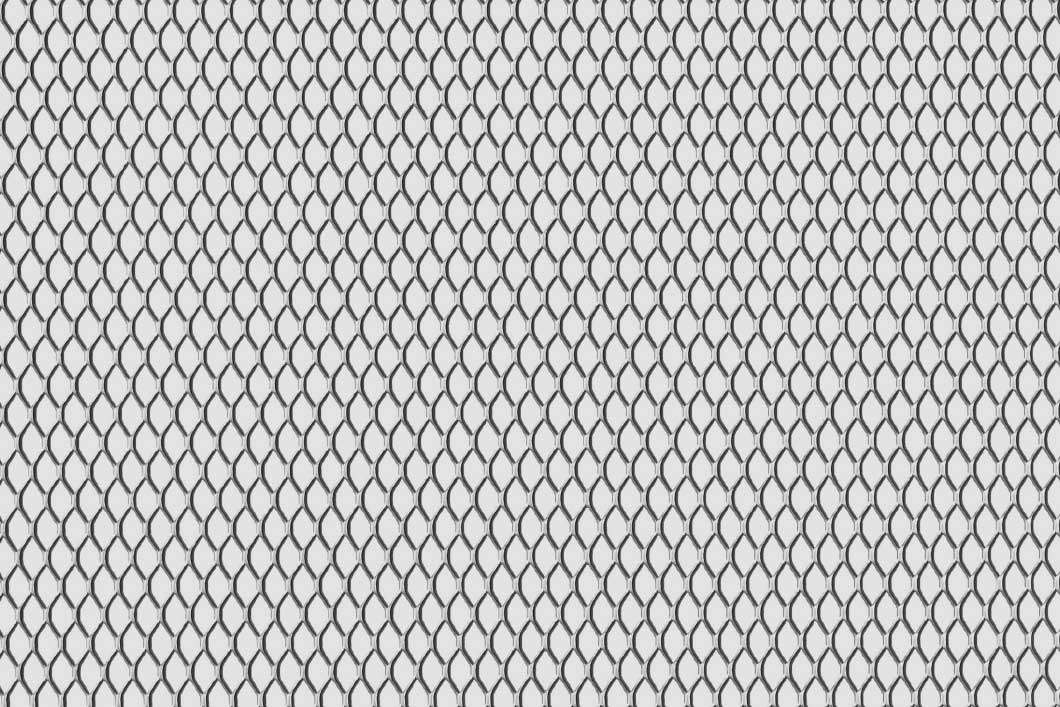 Rhomb 10x5x1, Expanded metal, Aluminium, 0.5 x 1000 x 2000 mm