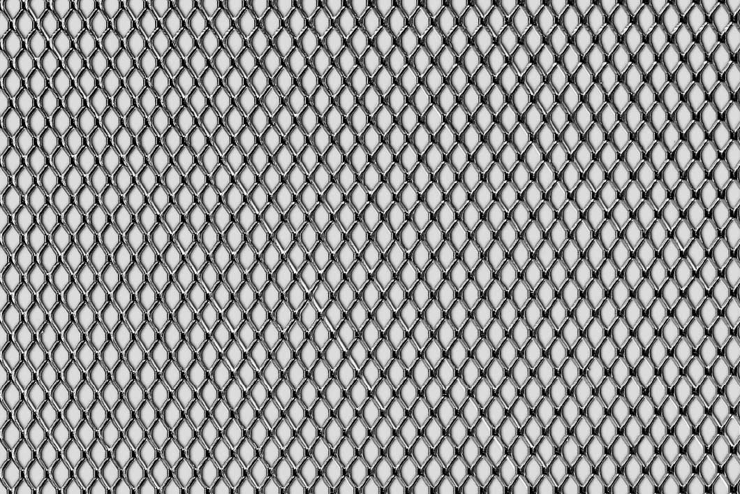 Rhomb 10x6x1, Expanded metal, Aluminium, 1 x 1000 x 2000 mm