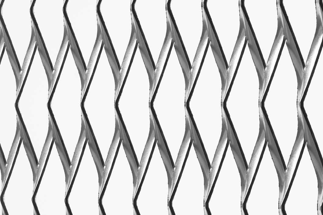 Rhomb 110x30x11, Expanded metal, Aluminium, 2 x 1000 x 2000 mm