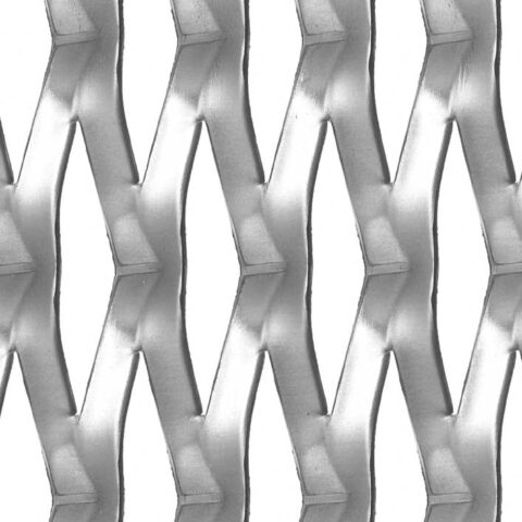 Rhomb 110x30x11, Expanded metal, Aluminium, 2 x 1000 x 2000 mm - Image 2