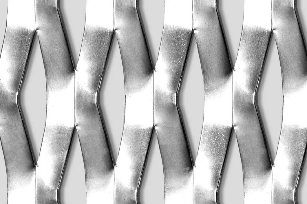 Rhomb 115x48x18, Expanded metal, Aluminium, 2 x 1500 x 3000 mm
