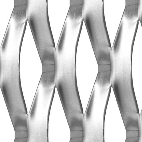 Rhomb 115x48x18, Expanded metal, Aluminium, 2 x 1500 x 3000 mm - Image 3