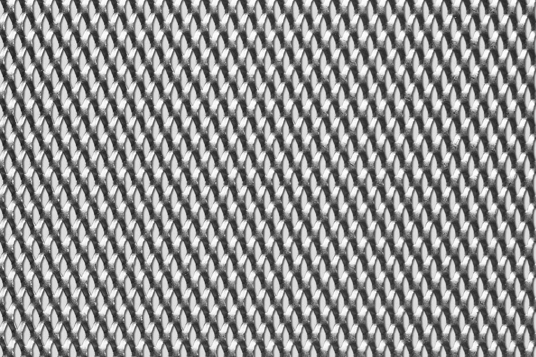 Rhomb 12x6x2, Expanded metal, Aluminium, 1.5 x 1000 x 2000 mm