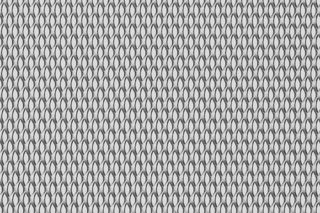Rhomb 12x6x2, Expanded metal, Aluminium, 1 x 1000 x 2000 mm