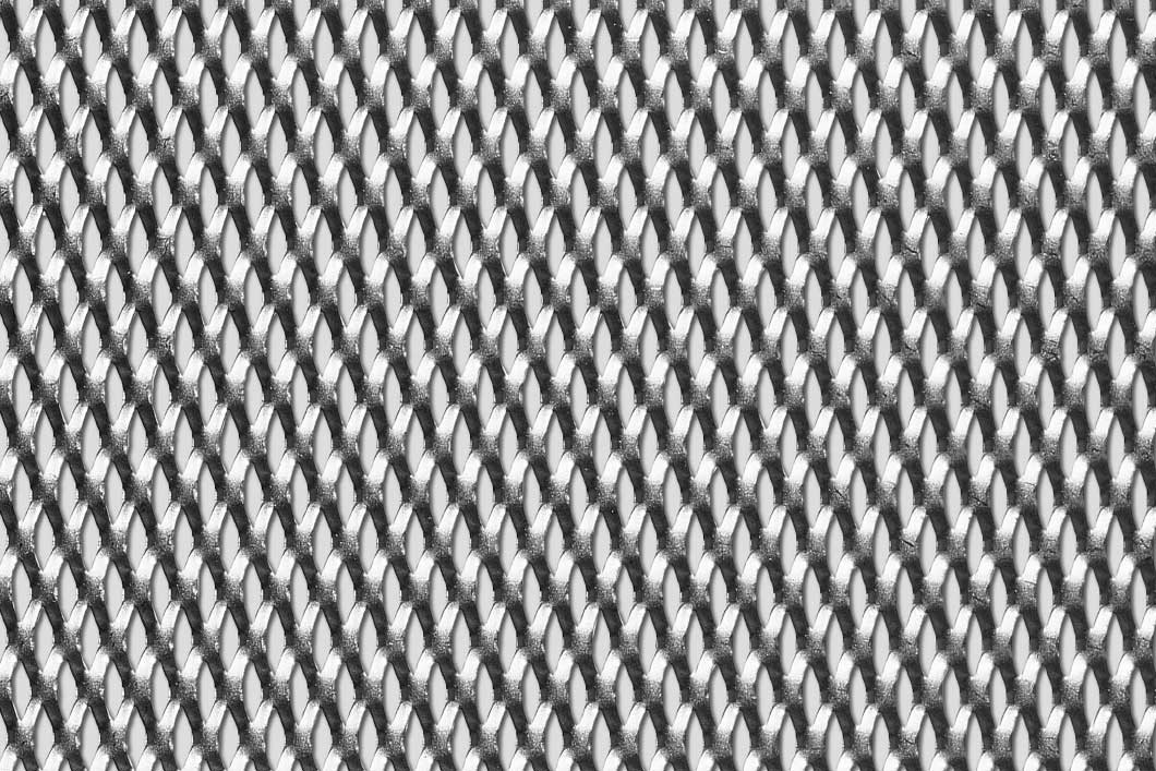 Rhomb 16x7x2, Expanded metal, Mild Steel, 1 x 1000 x 2000 mm
