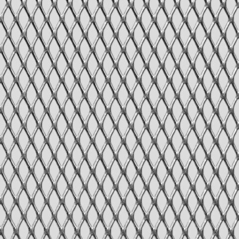 Rhomb 16x8x1,5, Expanded metal, Mild Steel, 1.5 x 1250 x 2500 mm - Image 1