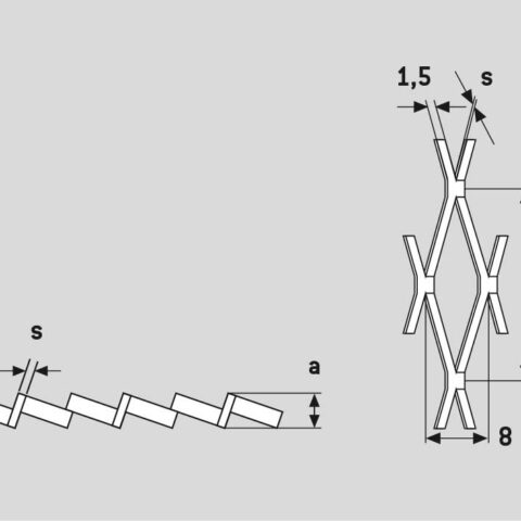 Rhomb 16x8x1,5, Expanded metal, Mild Steel, 1.5 x 1250 x 2500 mm - Image 3