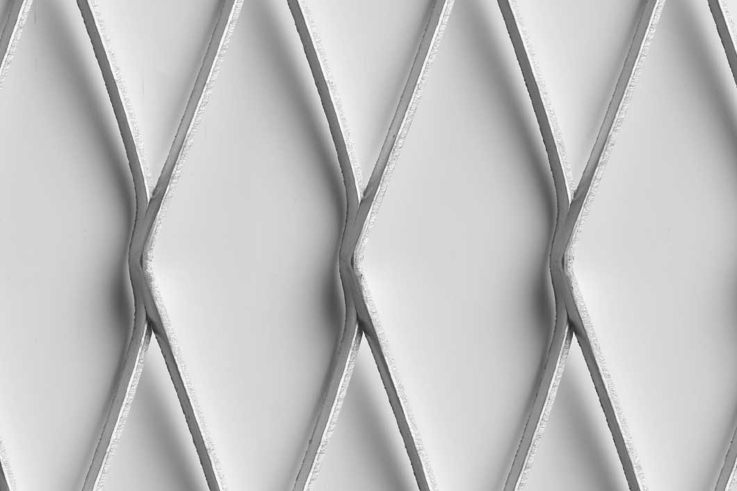 Rhomb 200x55x6, Expanded metal, Mild Steel, 3 x 1000 x 2000 mm