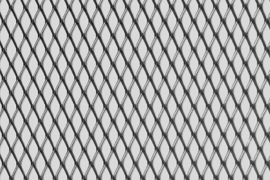 Rhomb 20x10x1,5, Expanded metal, Aluminium, 1 x 1000 x 2000 mm
