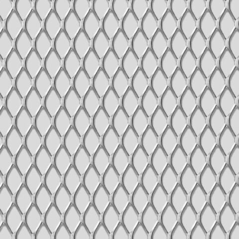 Rhomb 20x10x1,5, Expanded metal, Aluminium, 1 x 1000 x 2000 mm - Image 2