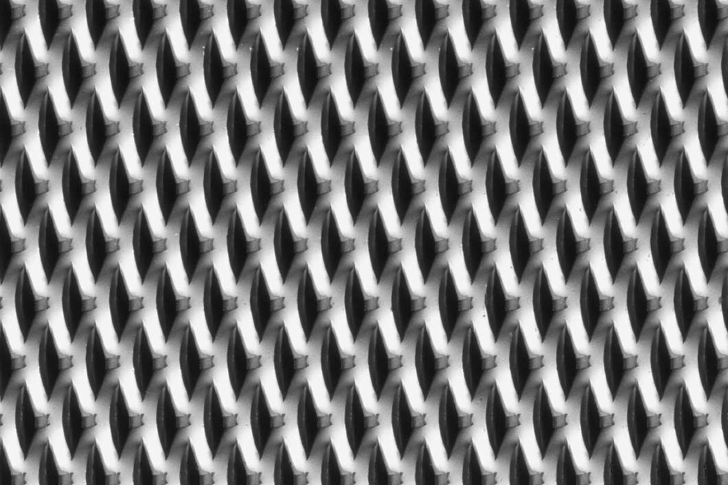 Rhomb 30x12x4,5, Expanded metal, Mild Steel, 2.5 x 1000 x 2500 mm