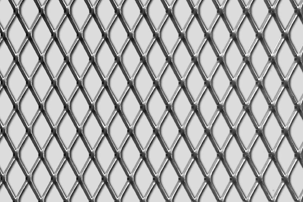 Rhomb 30x17x2,5, Expanded metal, pre galvanised steel, 1.5 x 1250 x 2500 mm