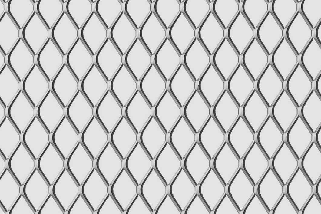 Rhomb 30x17x2,5, Expanded metal, pre galvanised steel, 1.5 x 1250 x 2500 mm