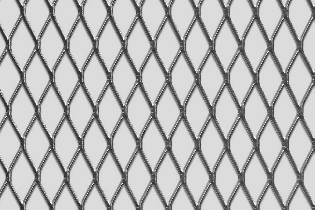 Rhomb 40x17x2, Expanded metal, Mild Steel, 1.5 x 1000 x 2000 mm