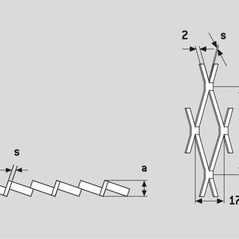 Rhomb 40x17x2, Expanded metal, Mild Steel, 1.5 x 1000 x 2000 mm - Image 3