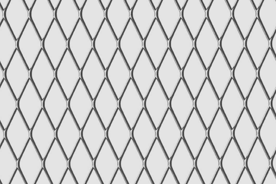 Rhomb 40x17x2, Expanded metal, Mild Steel, 1.5 x 1000 x 2000 mm